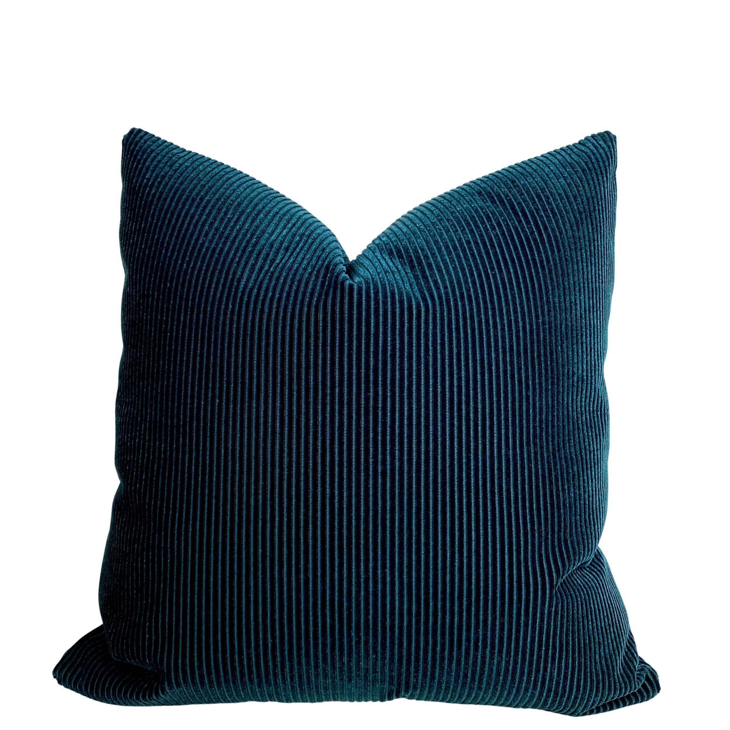 Palmier Midnight Blue Throw Pillow - 18x18 - ivory & birch