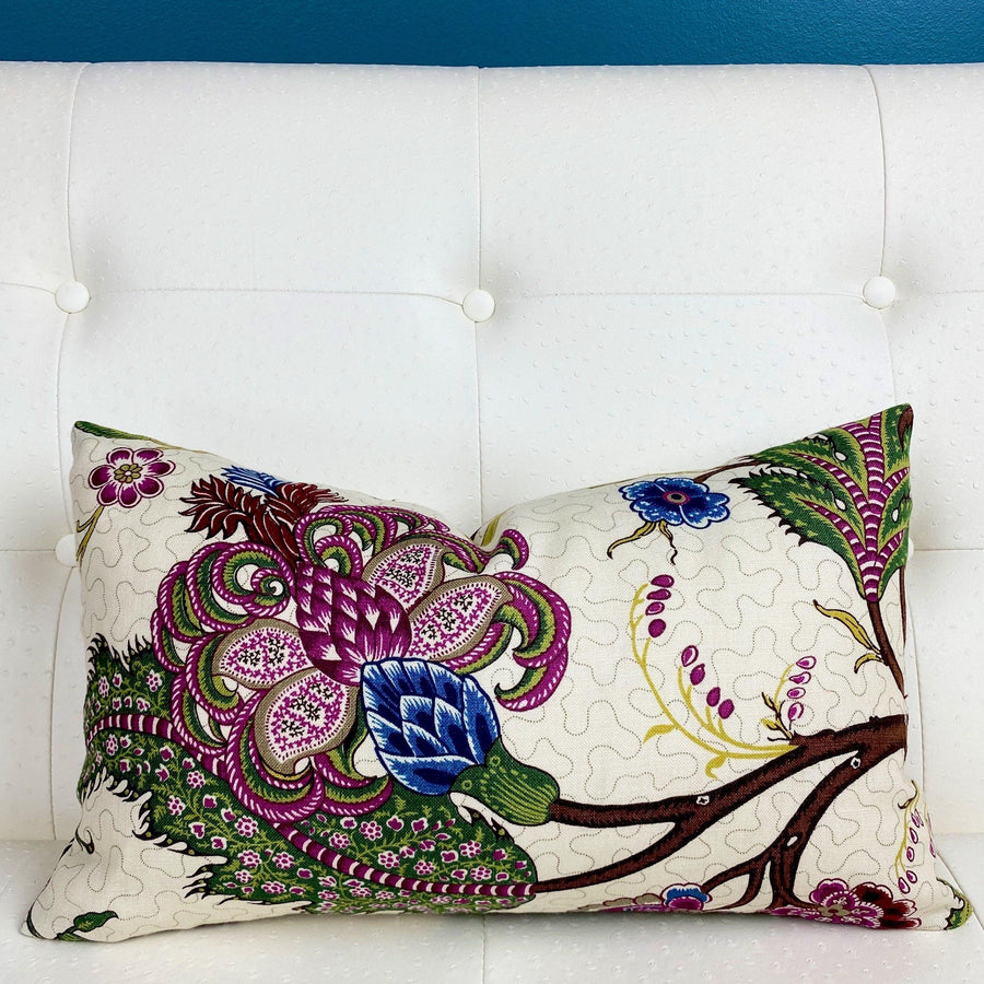 Schumacher Sinhala Linen Pillow Cover - Oona Pillow Design