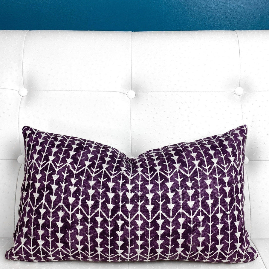 Carolina Irving Amazon Aubergine Pillow Cover - Oona Pillow Design