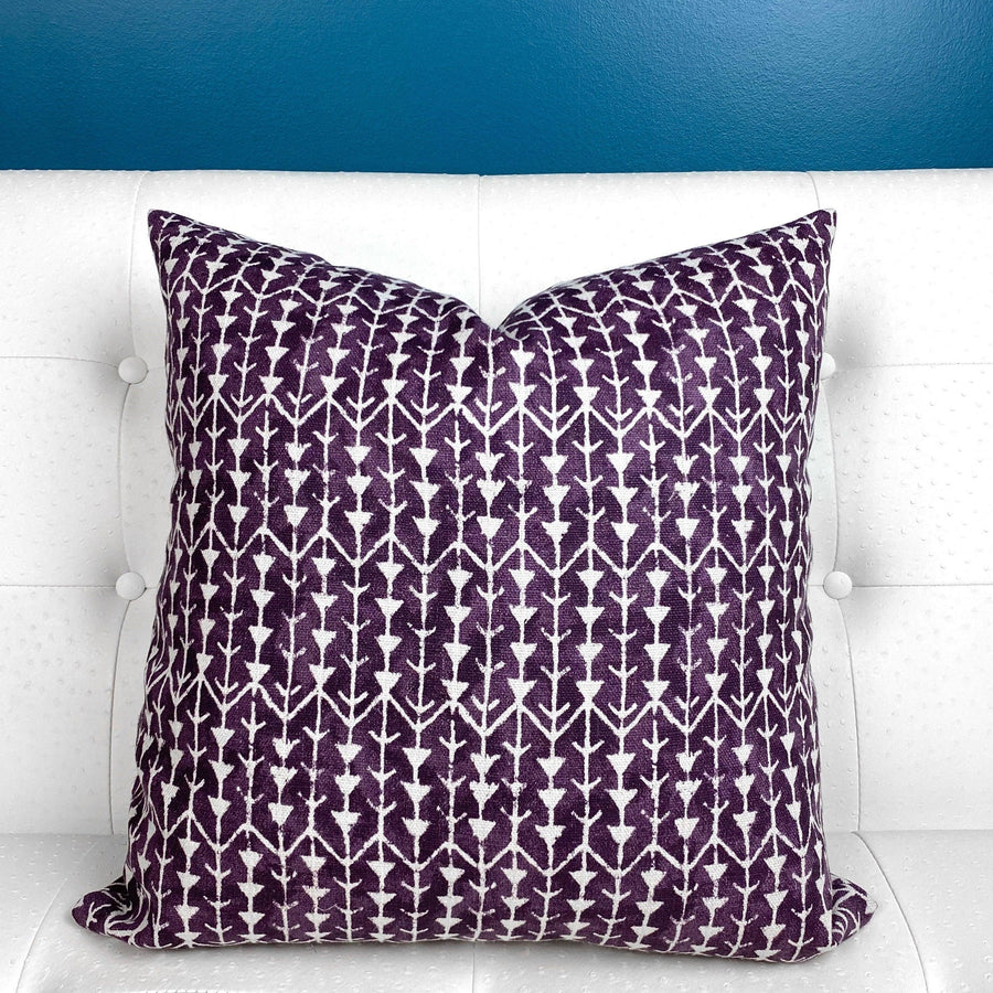 Carolina Irving Amazon Aubergine Pillow Cover - Oona Pillow Design