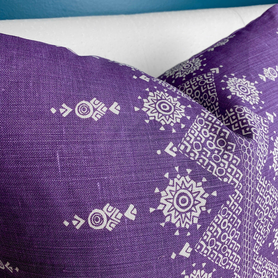 Peter Dunham Carmania Royal Purple Pillow Cover - Oona Pillow Design