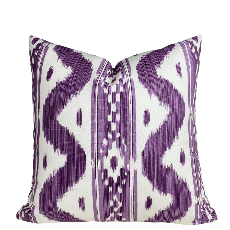 Quadrille Bali Hai Purple Pillow Cover - Oona Pillow Design