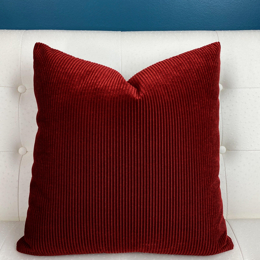 Vineyard Velvet Cherry Pillow Cover - Oona Pillow Design