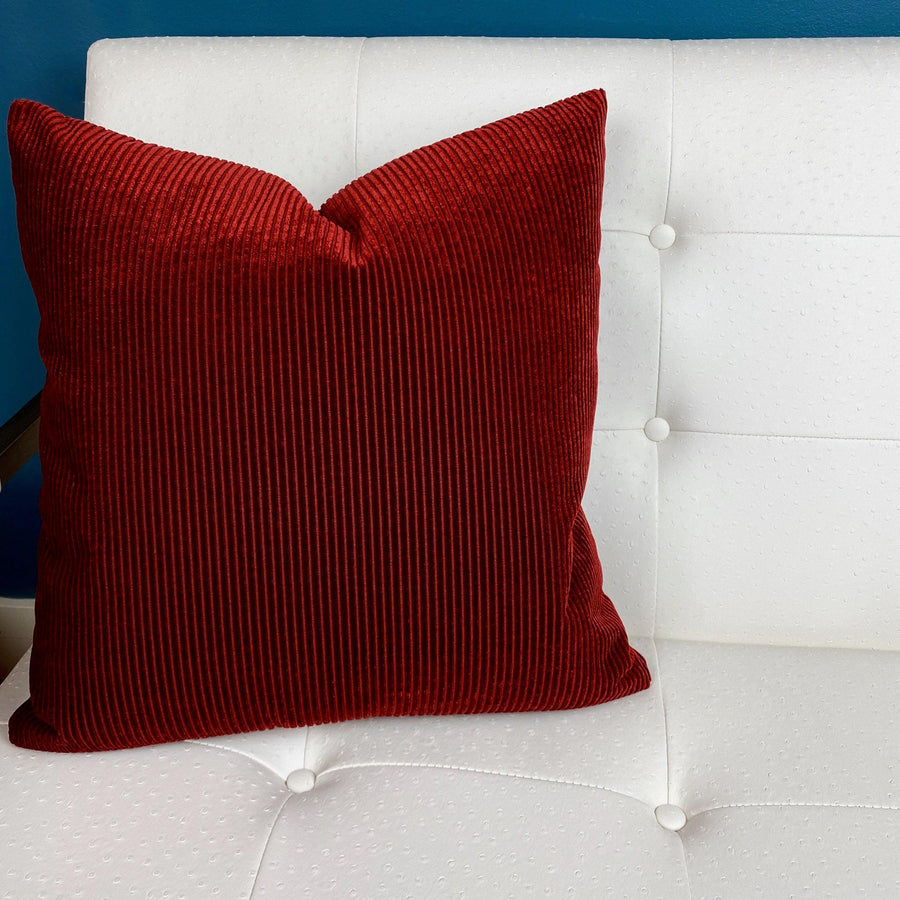 Vineyard Velvet Cherry Pillow Cover - Oona Pillow Design